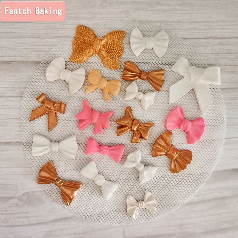 Many Kinds Cartoon Bow Tie Silicone Mold For Chocolate Fondant Jelly Candy Cake Decoration
