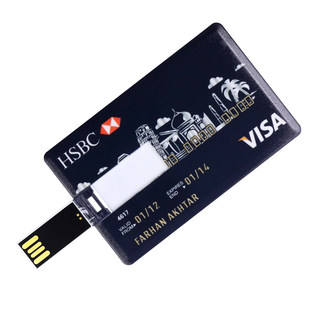 Реальная емкость, банковская карта, USB карта памяти, HSBC MasterCard, кредитные карты, USB флеш-накопитель, 64 ГБ, флешка, 4 ГБ, 8 ГБ, 16 ГБ, 32 ГБ, флеш-накопитель - Цвет: M6