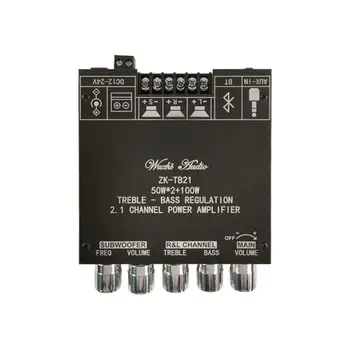 

ZK-TB21 TPA3116D2 Bluetooth 5.0 Subwoofer Amplifier Board Power Bass Stereo Board Audio Amplifier 2.1 AMP Channel B8S9