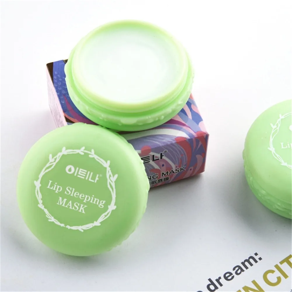 Маска для губ сна 2 вида цветов Macarons отшелушивающая увлажняющая искусственная