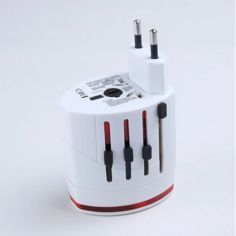 AC100V-250V 10A Универсальный адаптер питания для путешествий с двумя usb-портами DC5V 1A US UK EU AU/CNY