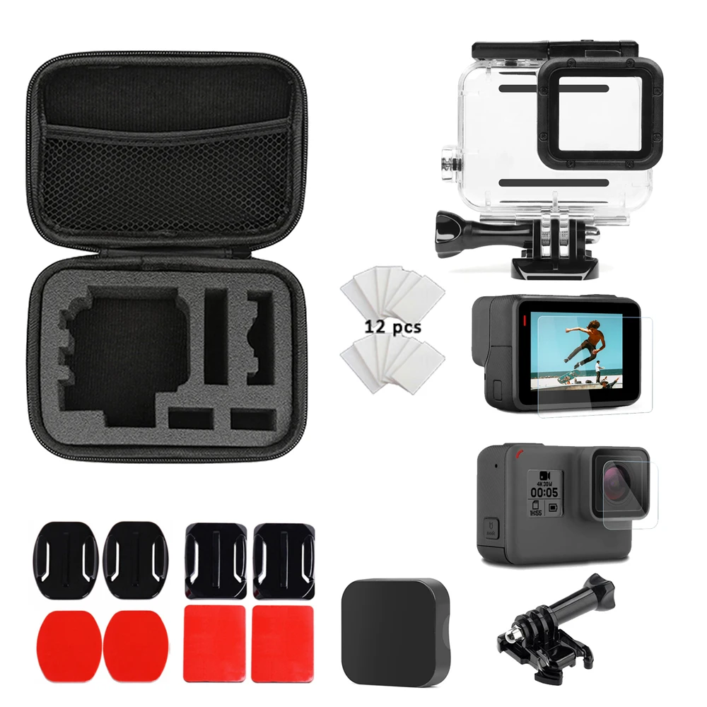 

Gopro Accessories Set For Gopro hero 7 6 5 Black Waterproof Case Protection Frame Collection Case for Go pro 7 6 5 Camera