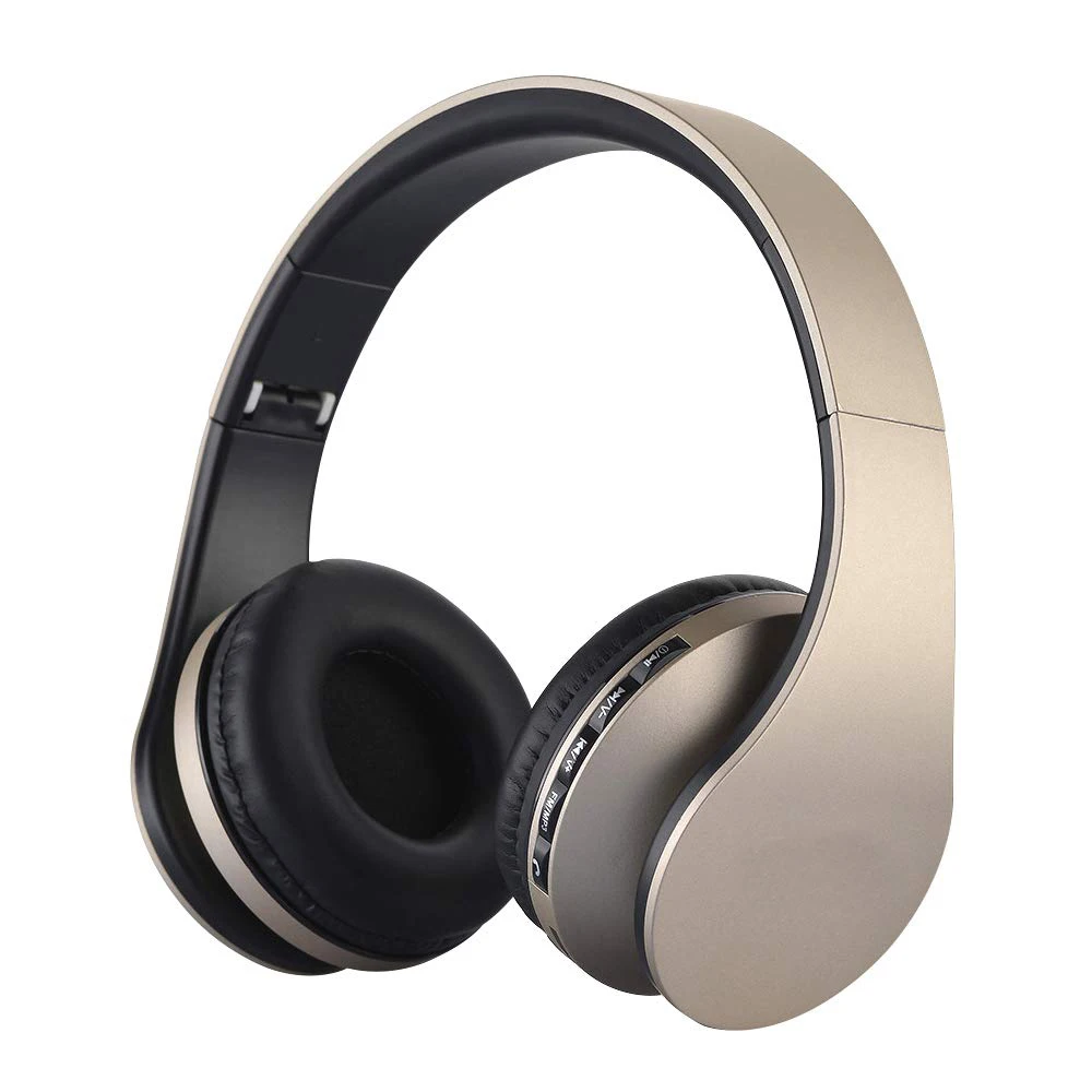Розовые беспроводные Bluetooth наушники Детские Складные стерео звук FM радио TF карта