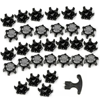 

30x Golf Shoe Spikes Replace Clamp Cleat Screw-in Removal Tools High Quality New
