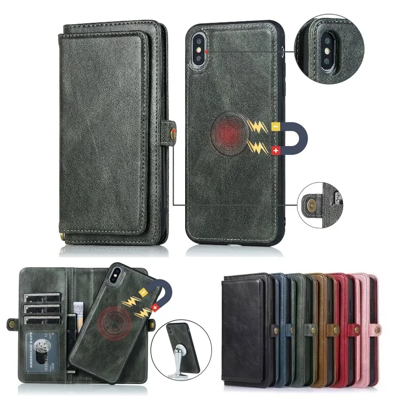 

Detachable Wallet Case For Samsung Galaxy A50 A70 A40 A10 A30 Leather Case For Samsung Note 10 Note 8 9 S10 Plus S9 S8 Bag EEMIA