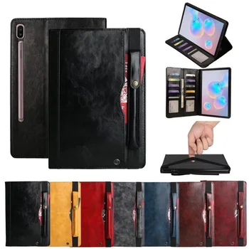 

Smart Leather Case For Samsung Tab S6 S5e S4 S3 A2 A T510 T515 T590 T720 T725 T860 T830 T825 Handle Strap Tablet Cover Bag EMIA