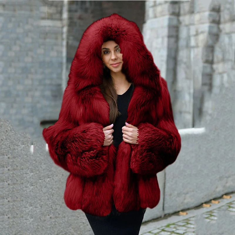 Faux Fur Coat Women 2020 Winter Top Fashion