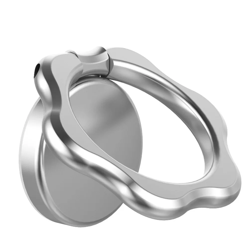 

Zinc Alloy Flowers Shape Finger Ring Holder 360 Degree Rotation For iPhone X 7 6 Holders Stand Fit For Magnetic Car Holde