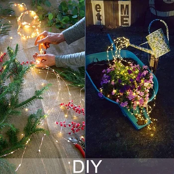 

Waterproof Waterfall Vine String Lights 200 LEDs Hanging Twinkle Fairy Lights Battery Operated Branch lights with Remote Timer