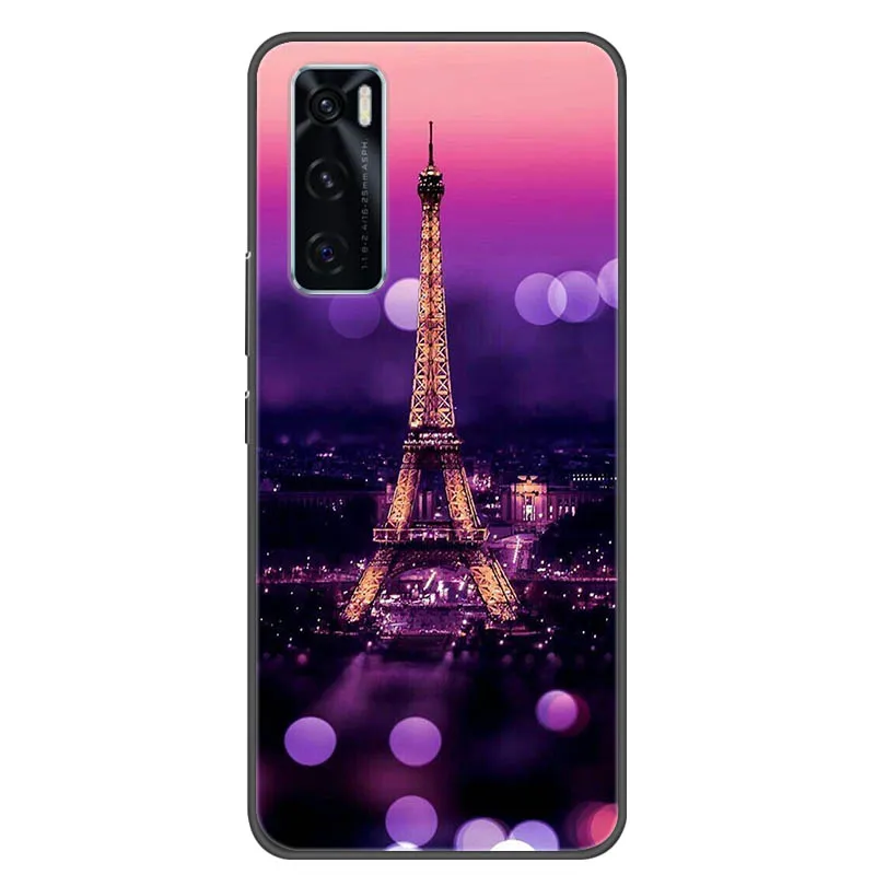 Cover Per Vivo Y70 (6,44 Pollici), Custodia In Silicone TPU Nero, Morbida E Antiurto, Sottile E Precisa, WMA27