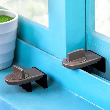 

Sliding Sash Stopper Cabinet Locks Straps Doors Security Anti-theft lock Window Sliding Door Baby Kids Child Safety Doors Lock