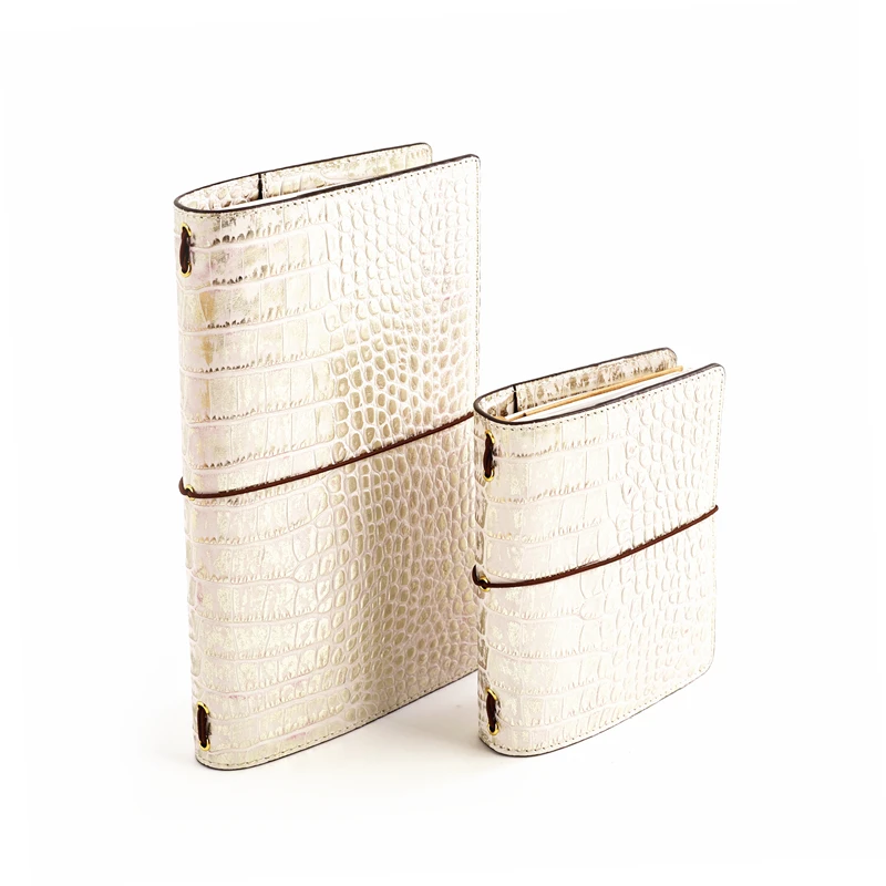 ERAL traveler's notebook crocodile pattern top layer leather. medium size and Small size. Private planner bullet journal sketchb ERAL traveler's notebook crocodile pattern top layer leather. medium size and Small size. Private planner bullet journal sketchb