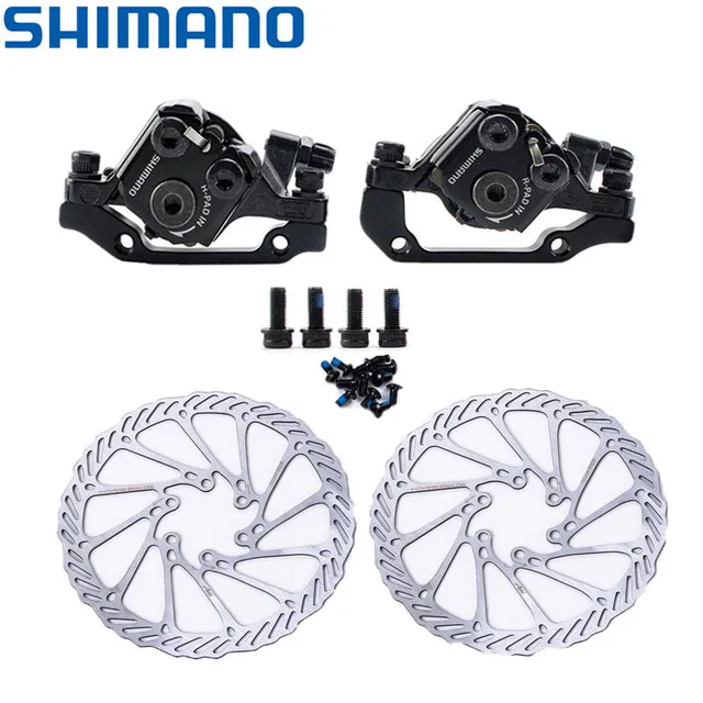 SHIMANO BR-M375 механический дисковый тормозной суппорт для Acera Alivio Deore M375 тормозной суппорт с подушечки для смолы, без ротора G3 HS1 - Цвет: Pair with G3 160mm