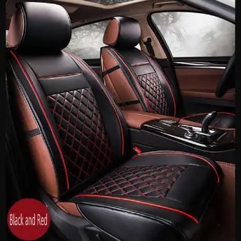 

2Pcs/Set Universal Car Front Seat Cover Automobiles Seat Covers PU Leather Pad Cushion Protection Auto Car Accessories Seat Mat