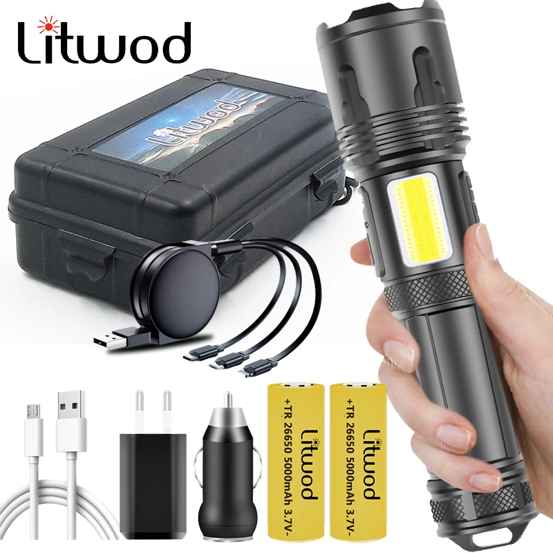 XHP100 Коб 9-core светодиодный фонарик Powerbank Функция фонарь Usb Перезаряжаемые 18650 26650