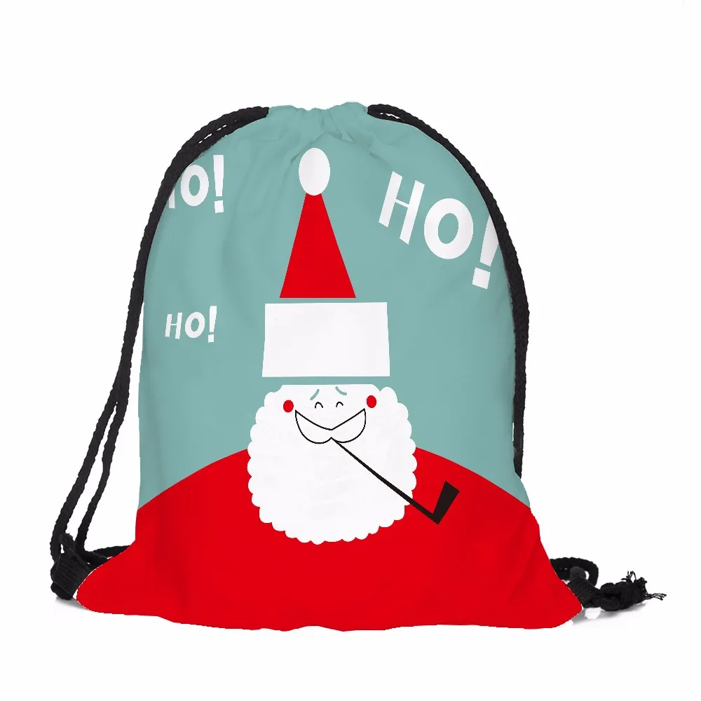 Унисекс сумка для хранения на шнурке веселая Рождественская конфетка Сумка-ранец рюкзак комплект карманная сумка для хранения на шнурке Y819