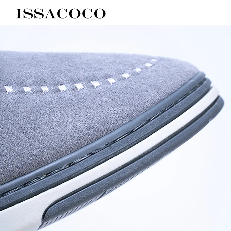 ISSACOCO/мужские зимние тапочки домашние тапочки с кроличьим мехом мужские короткие плюшевые тапочки модная обувь мужские пушистые мужские Тапочки