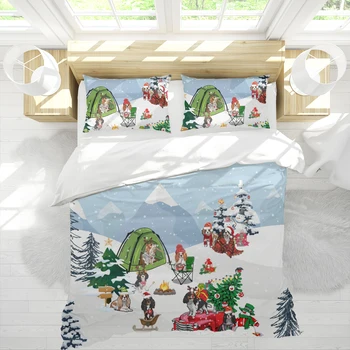 

Christmas gift 3D Printed 3pcs Bedding Set Children's gifts Christmas gift Duvet Cover Bed Cover Set Bedspreads Home Textiles