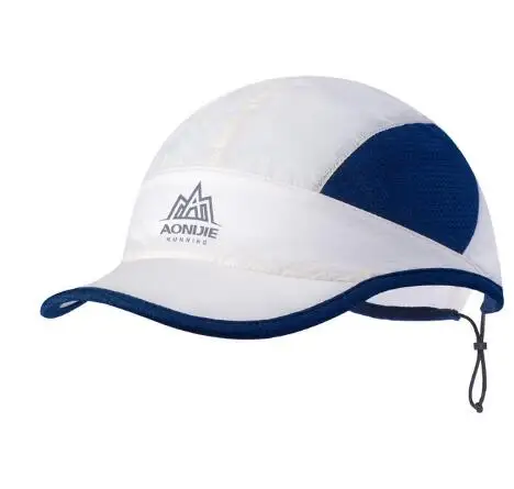 Navy Blue AONIJIE для женщин и мужчин Открытый Бег Пустой Топ шляпа спортивный марафон Козырек Кепка Сверхлегкий Быстросохнущий Кемпинг Туризм анти УФ Кепка s - Цвет: Navy Blue