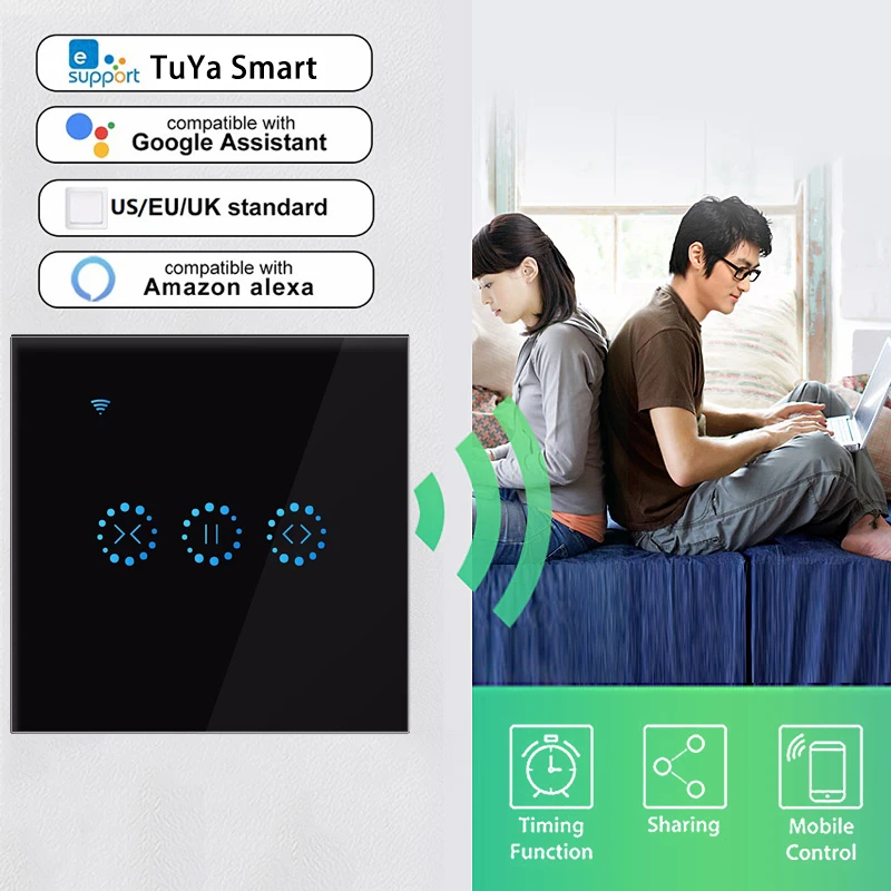 Умный дом WiFi Электрический EUTouch шторы переключатель Ewelink приложение Голосовое управление от Alexa Echo для механического ограничения жалюзи мотор