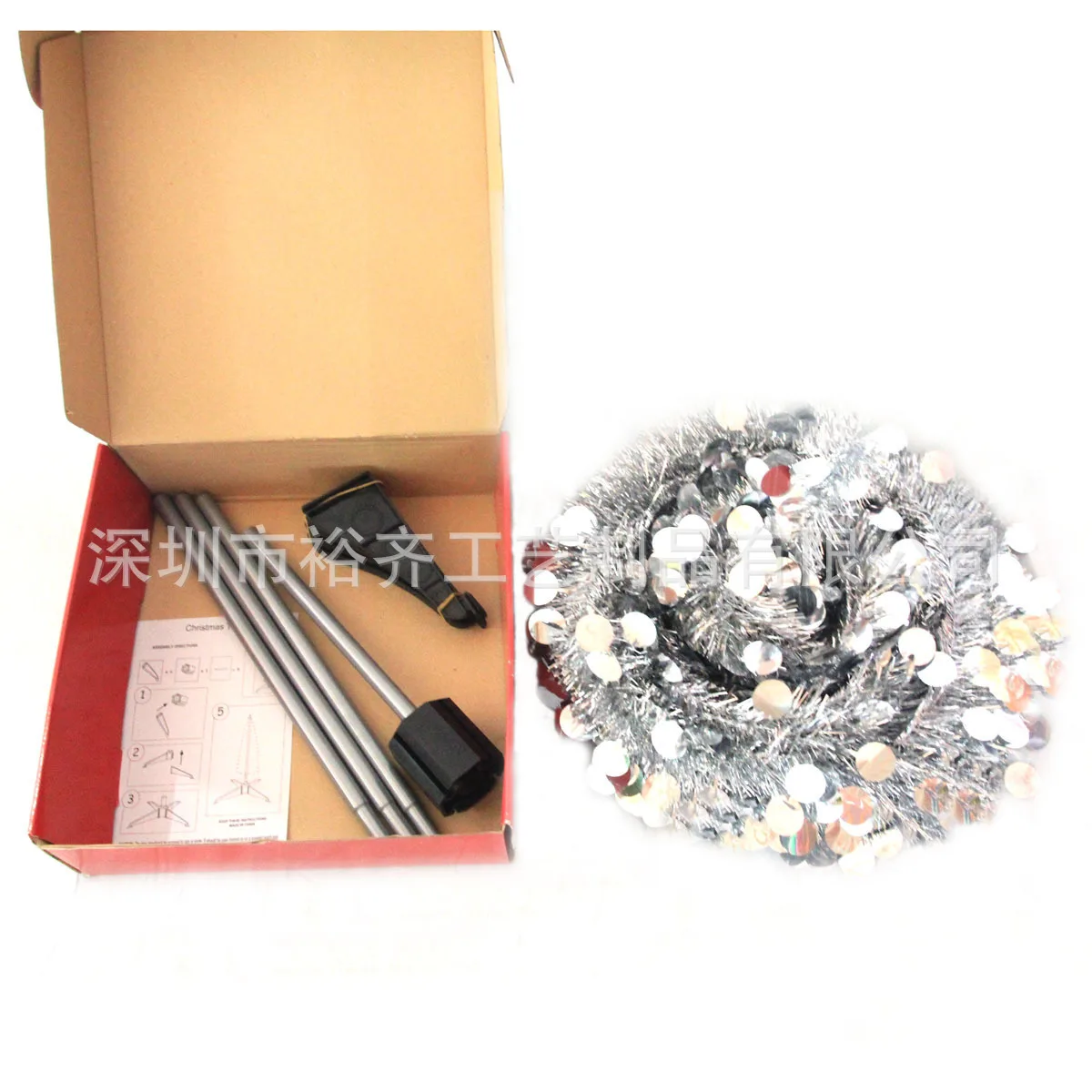 

Hot Selling 1.5m Silver Christmas Tree Deconstructable Contraction Don't Cover Model PVC Christmas Tree