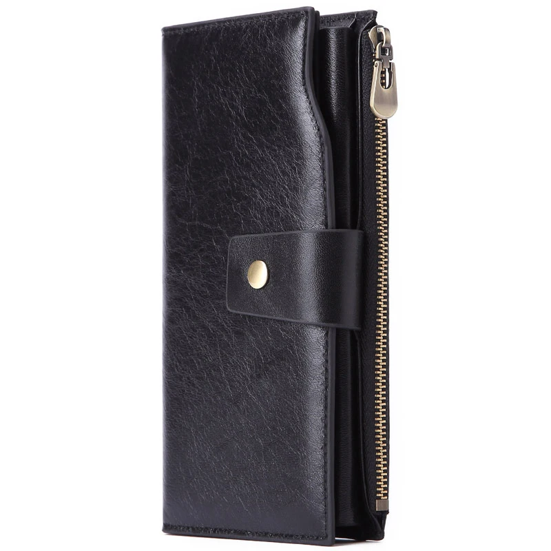 BEAU-MISFITS мужской кошелек с несколькими картами Модный деловой длинный кожаный кошелек на молнии портмоне-клатч