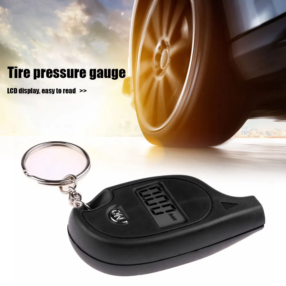 Mini manomètre numérique de pression des pneus, porte-clés de pression de  l'air, avec écran LCD, pièces de rechange pour automobile - AliExpress