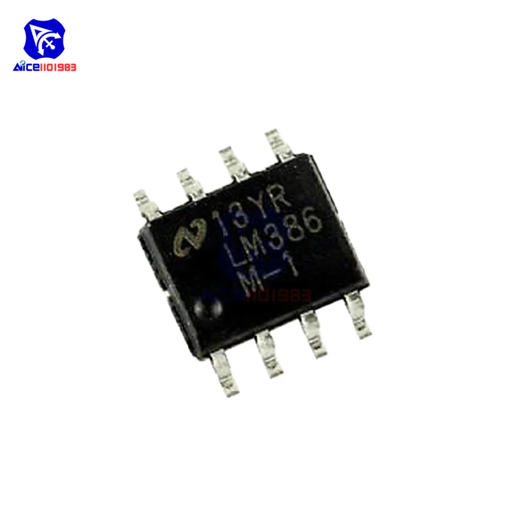 Diymore 10 шт./лот IC чипы LM386 усилитель мощности SOP-8 оригинальные Интегральные схемы |