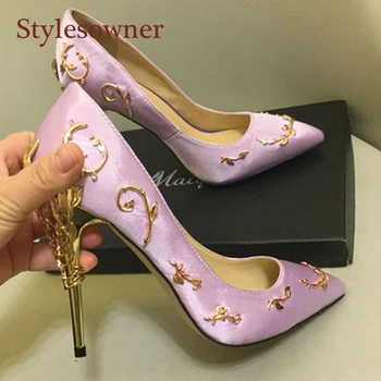 

Hot Sexy Bowknot High Heels Wedding Party Shoes Stilettos Sandals Women 2020 Summer Pink Elegant Female Shoes Large Size 43