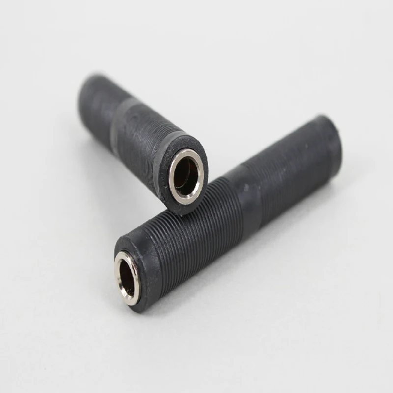 6.35mm Audio Stereo Double Head Plug Adaptor Microphone Converter