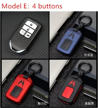 

Double layer Remote Car Key Cover Case Car Styling Protector Holder for Honda Civic 10th 2017 CRV 2018 City Odyssey New Accord
