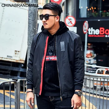 

super Brand Big size Men's Wear Fat Man Coat Basic Money Leisure Loose Plus Fat Plus Jacket Autumn