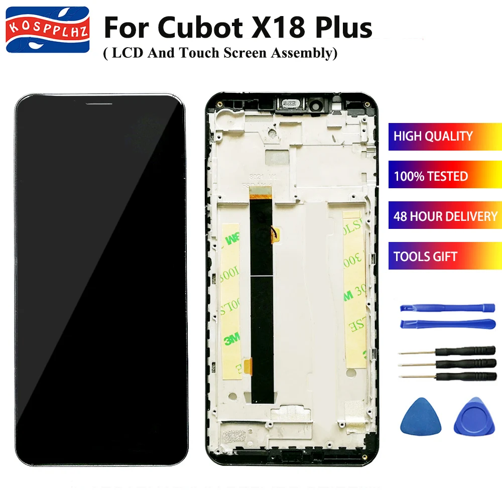 ЖК дисплей 5 99 дюйма для Cubot X18 Plus фоторамка x 18x18 + Инструменты|Экраны мобильных