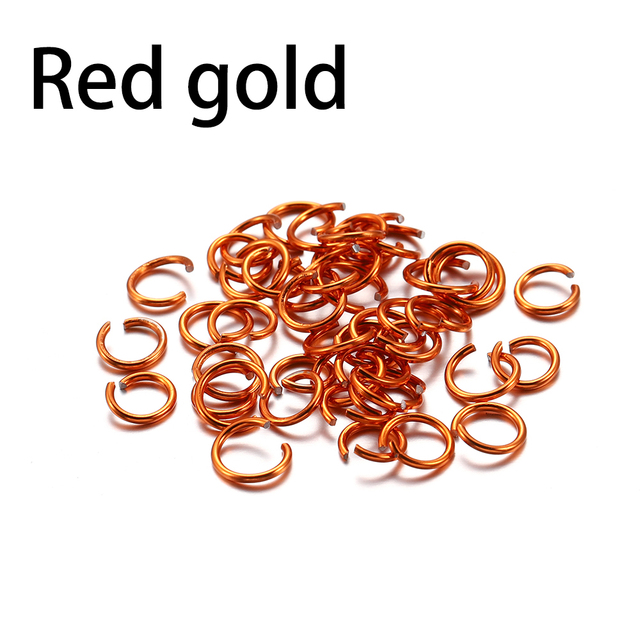 6 8 10 mm Aluminum Soft Open Jump Ring Split Rings Connectors For DIY Jewelry Making Findings Supplies Accessories