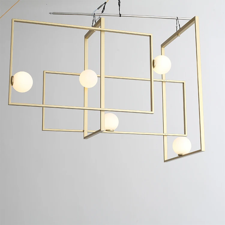 

Rectangle Chandelier Led Ceiling Lighting Fixture Living Room Lights Office Chandelier Led Meeting Room Ceiling Lamp