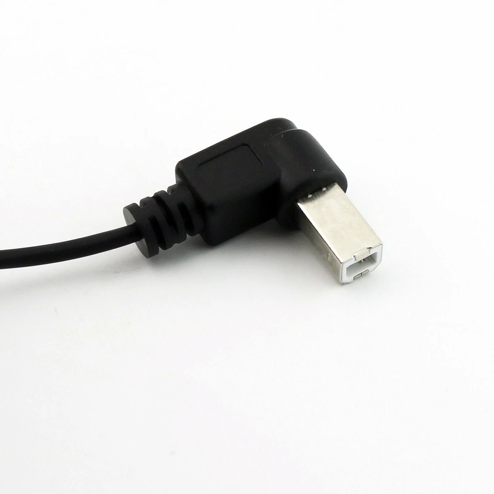 5FT Спиральный USB 2,0 B с прямым углом Штекерный кабель с прямым углом