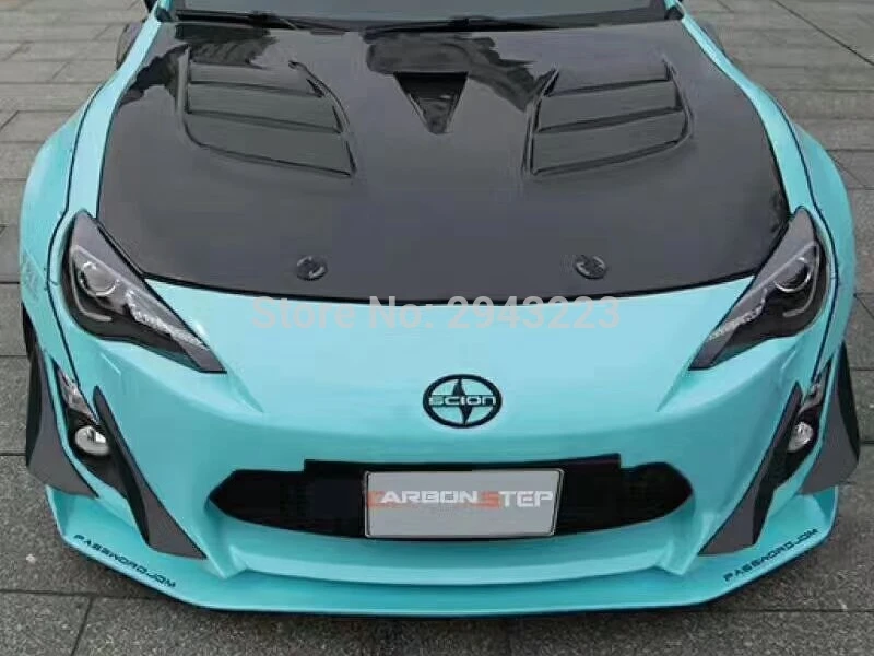 Автомобильный Стайлинг для Subaru BRZ Toyota FT86 GT86 Scion FRS карбоновое волокно передний бампер внутренний и наружный Canards/передний разделитель 4 шт