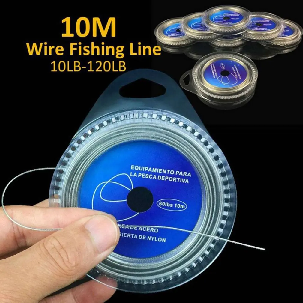 Steel Wire 7 Strands Fishing Precision Knitting 10m Fishing Line Stainless  Steel Replaceable Fishing Tools - AliExpress