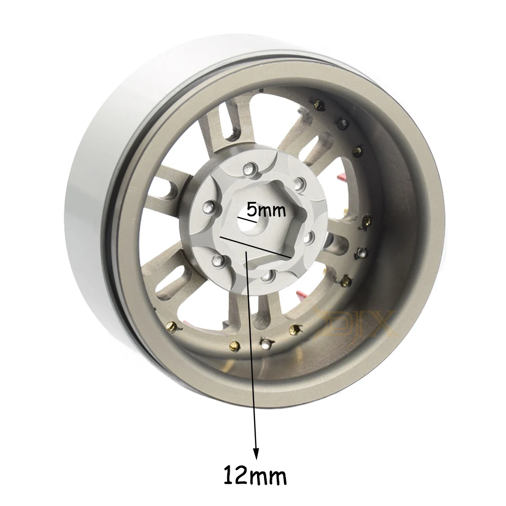 4 шт. CNC 1,9 ''алюминиевые Beadlock колесные диски для 1/10 RC Гусеничный автомобиль Traxxax TRX4