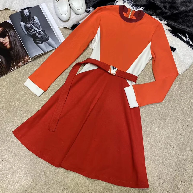 

Korean Red Shirt Vestidos Office Polka Vintage Autumn Dresses Women Winter Dress 2019 Midi Floral Long Sleeve Dress Female