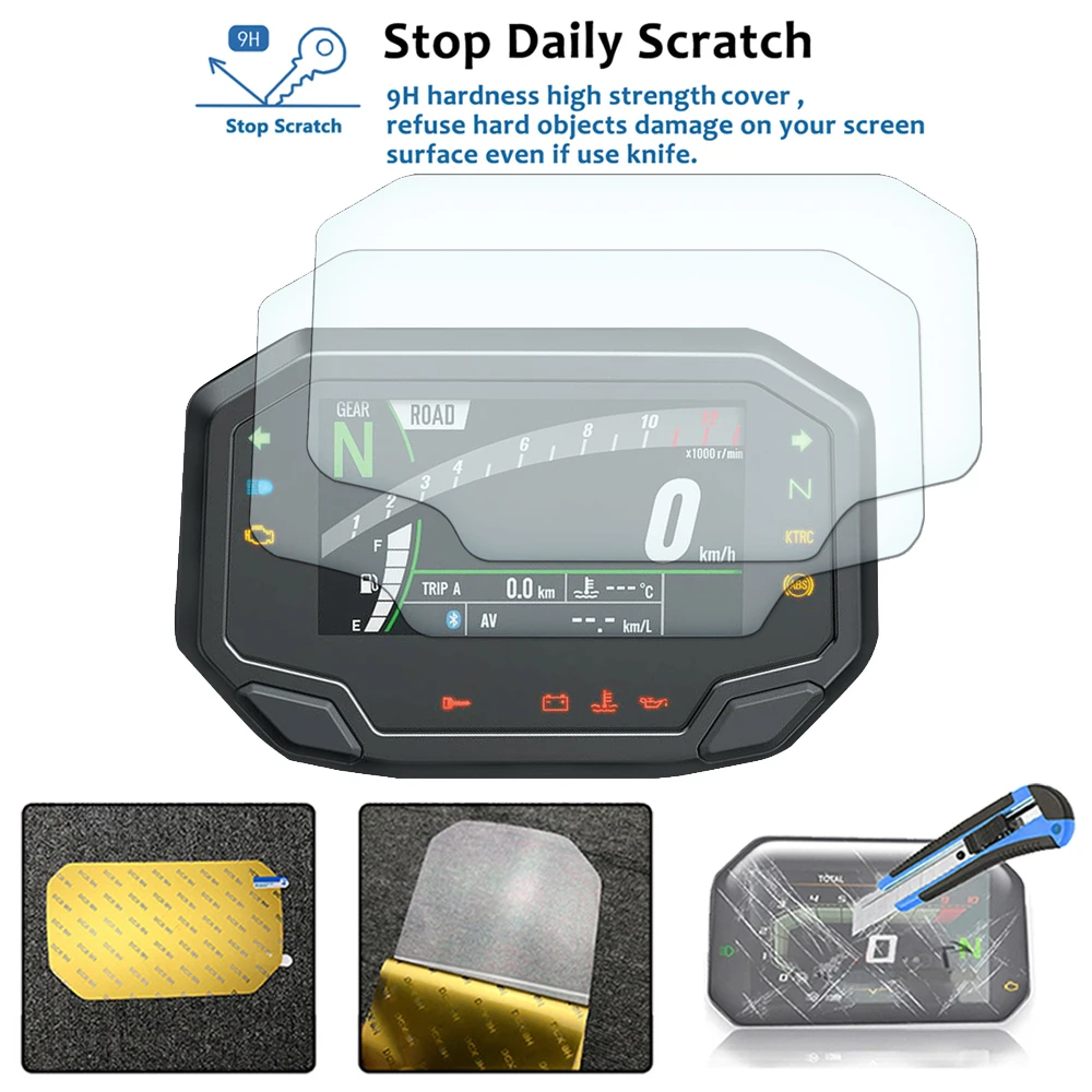 Kawasaki Ninja 650 1000 SX 1000SX Ninja650 Versys 650- Motorcycle Cluster Scratch Protection Film Screen Protector Motorcycle Screen Protector