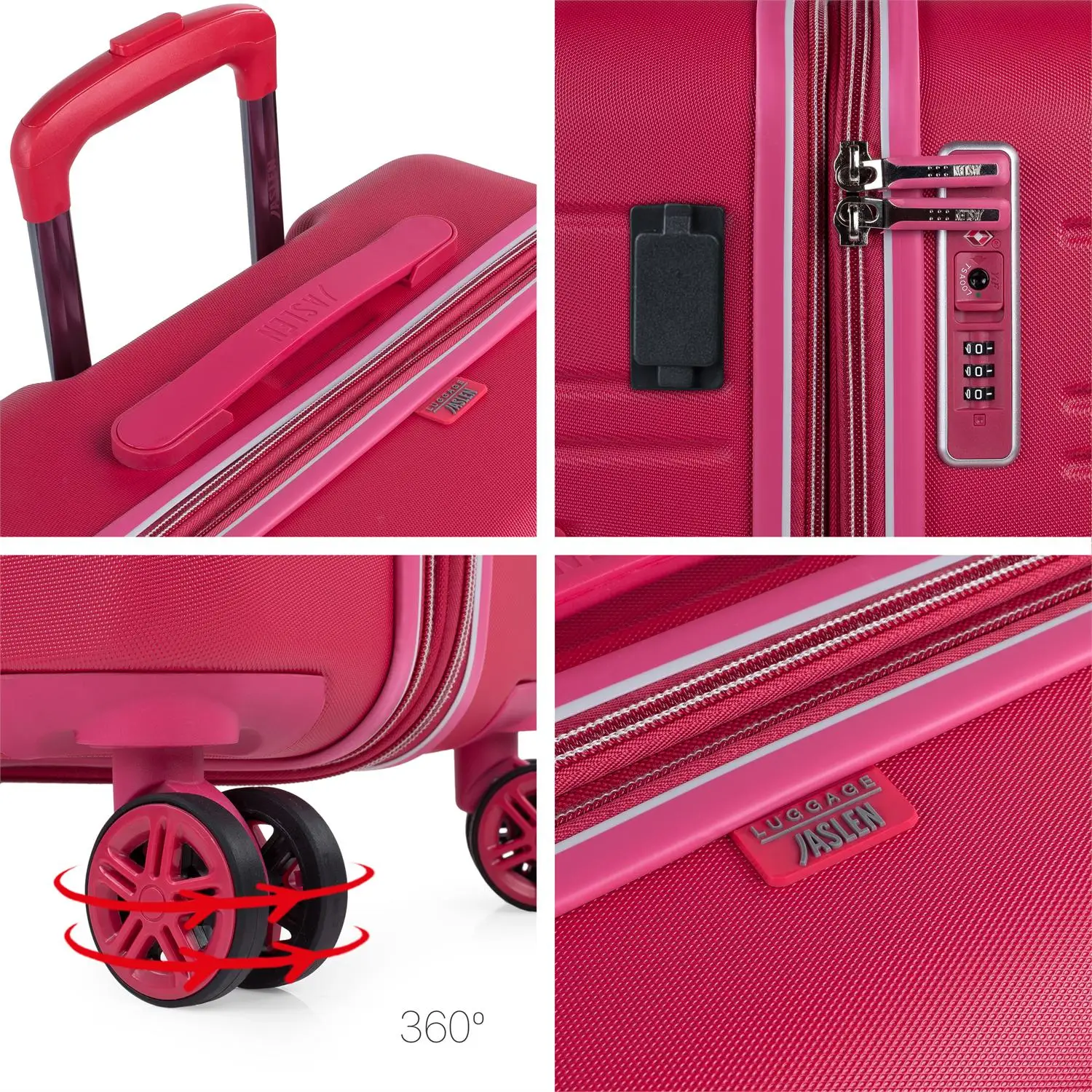 JASLEN Сан Марино набор из 2 чемоданов для путешествий жесткая с USB подключением ABS супер светильник 171215