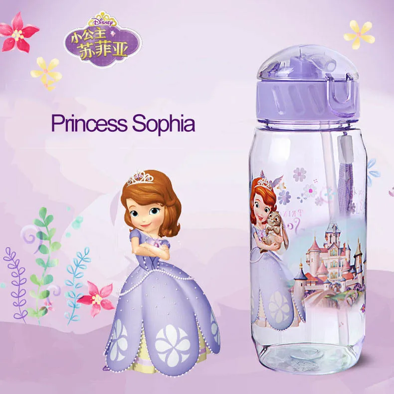 Дисней детская чашка прохладная чашка непромокаемая музыкальная пластиковая бутылка для воды детская чашка