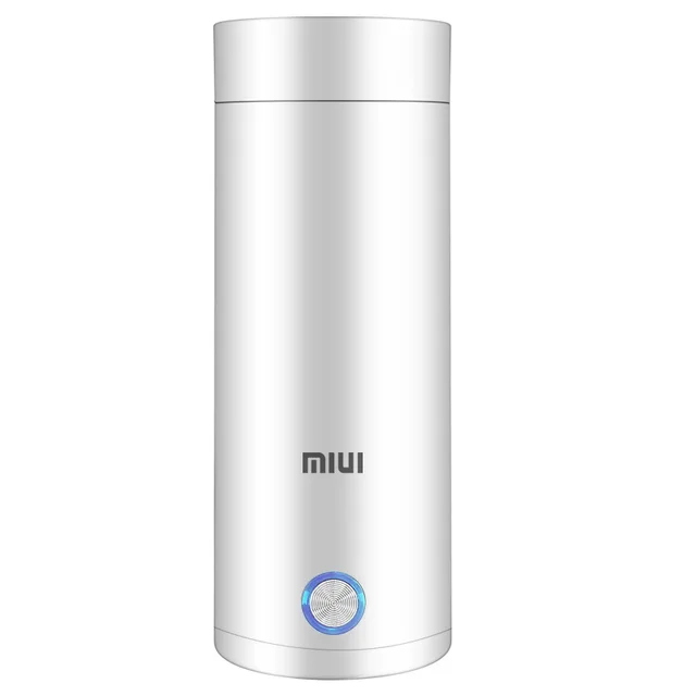 300ml Portable Electric KettlesThermal Cup Make tea Coffee Travel Boil water Keep warm Smart Water Kettle Kitchen Appliances White
