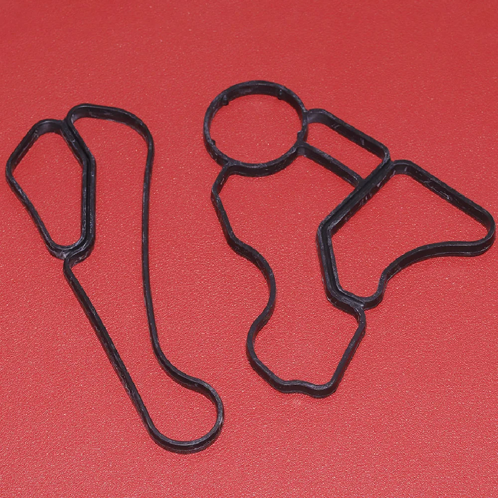 2x Engine Oil Filter Gasket Cooler Housing Seal for BMW E60 E61 E70 E71 E90 E91 11427537293 11427525335 11428637820 11428637821 rubber o ring gaskets