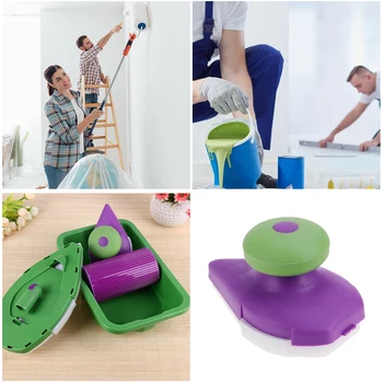 

Wall Paint Brush Roller Tray Household Wall Painting Brush Paint Sponge Pad DIY Household Use Easy to Operate Painting Brush