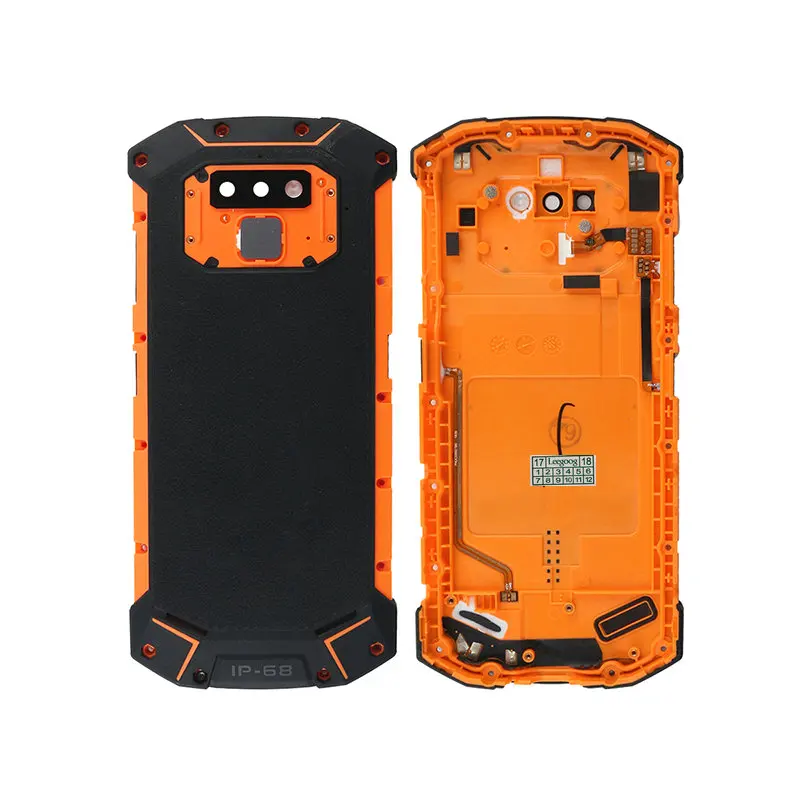 backcover no speaker Для оригинального Doogee S70 S70 lite задняя крышка чехол+ стеклянная Кнопка отпечатка пальца мобильного телефона задняя крышка корпуса мифологии - Цвет: backcover no speaker