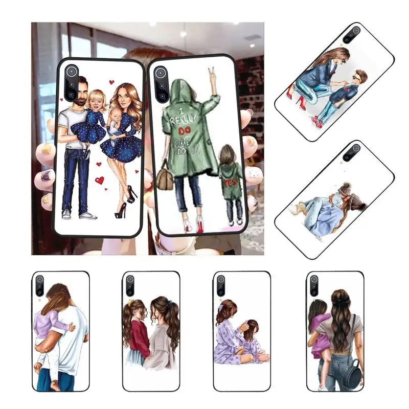 PENGHUWAN Baby Mom Girl Super Dad Bling Cute Phone Case for Redmi Note 8 8A 7 6 6A 5 5A 4 4X 4A Go Pro Plus Prime | Мобильные