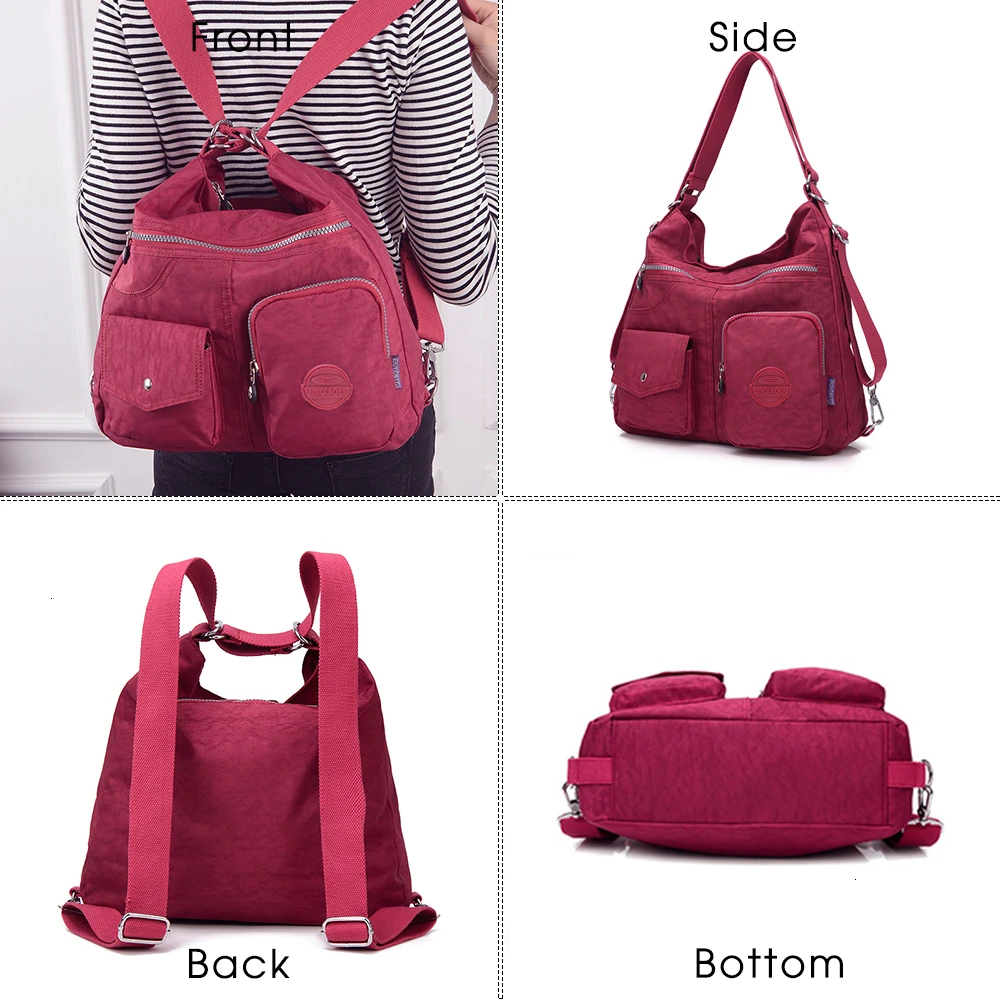Herald модная Водонепроницаемая многофункциональная женская сумка, двойная сумка на плечо, дизайнерские сумки, качественная нейлоновая женская сумка, Классическая