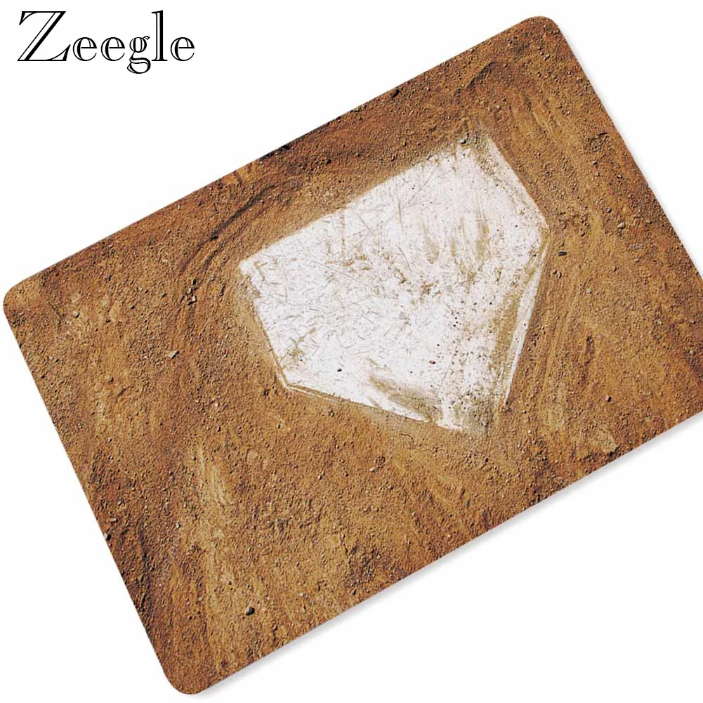 Zeegle Rubber Floor Mat Doormat Anti-slip Kitchen Carpet Living Room Rug Waterproof Outdoor Mat Bathroom Carpet Hallway Rug